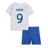 Francúzsko Olivier Giroud #9 Vonkajší Detský futbalový dres MS 2022 Krátky Rukáv (+ trenírky)